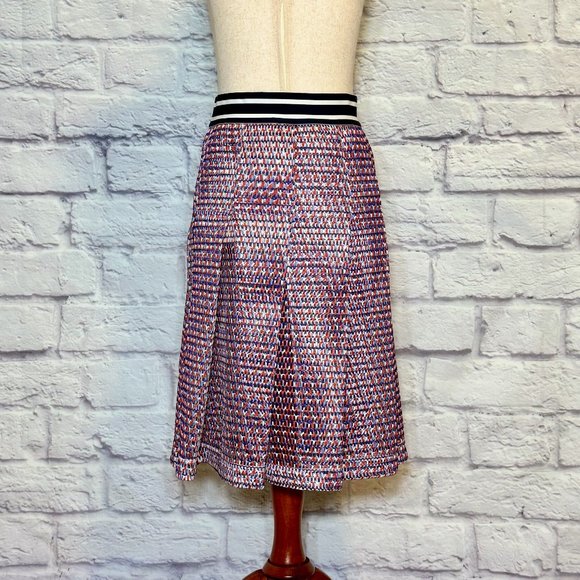 Tory Sport Pleated Mesh Knee-Length Skirt - Picture 2 of 7